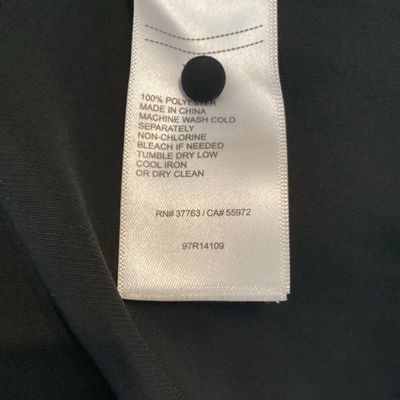 Laundry by Shelli Segal Black High-Low Ruffle Hem Belted Dress Size 4 - Picture 7 of 7